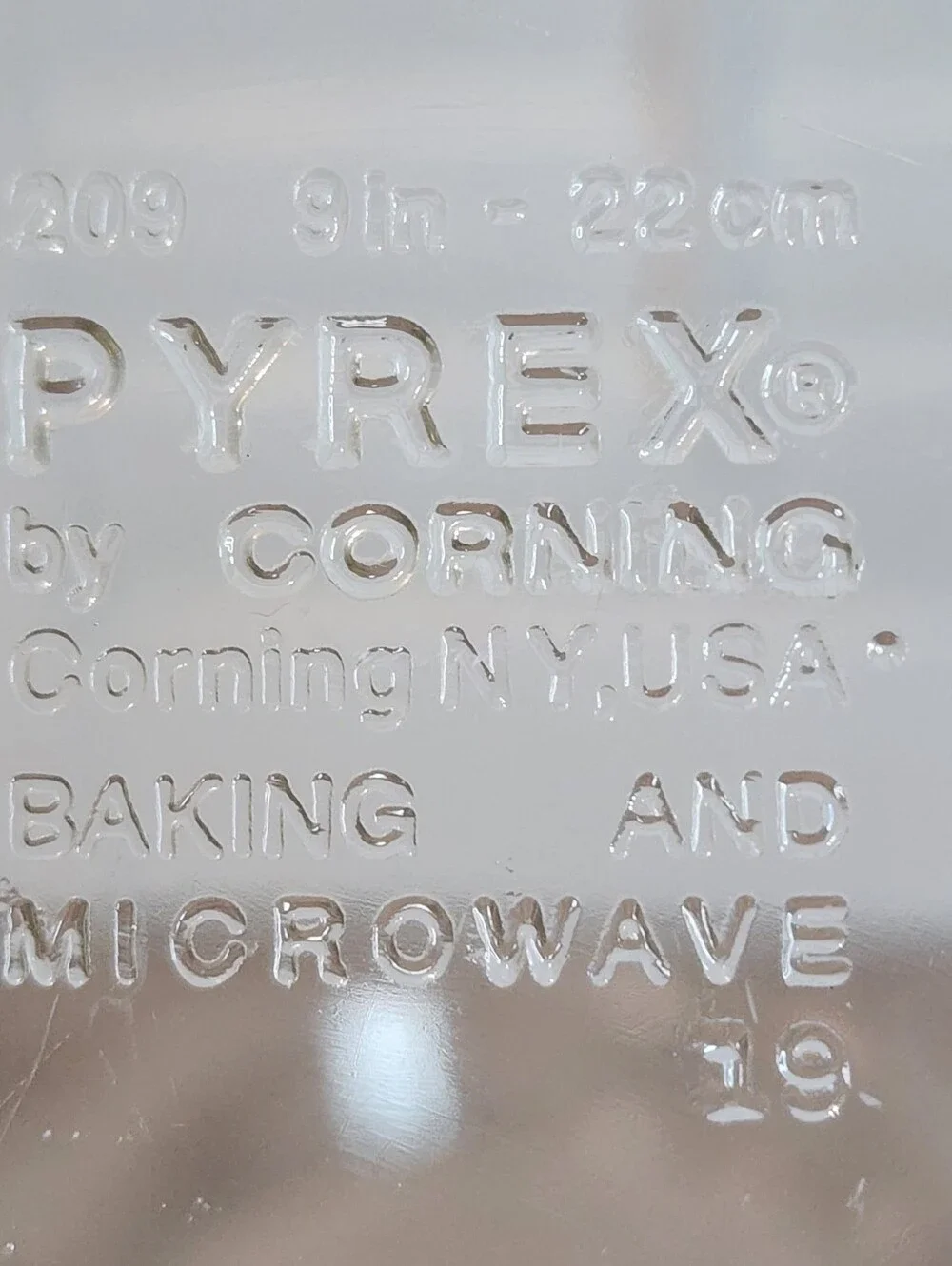 Pyrex Set Of 4 Clear Glass Pie Dish Ovenware Set, Light Signs Of Wear, No Chips